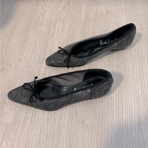 French Sole sheer mesh ballet flat size 37.5 us 7